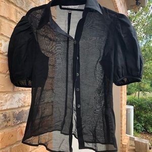 Trina Turk puff sleeve top